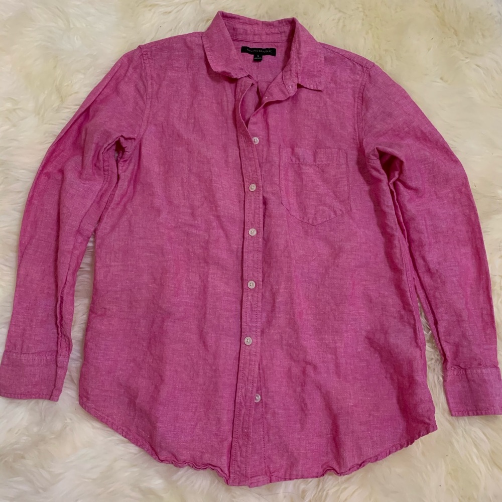 Banana Republic Pink Shirt Size Small